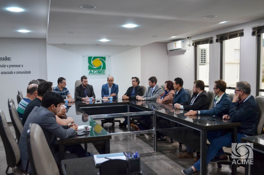 Diretoria da ACIME se reúne com Deputado Estadual
