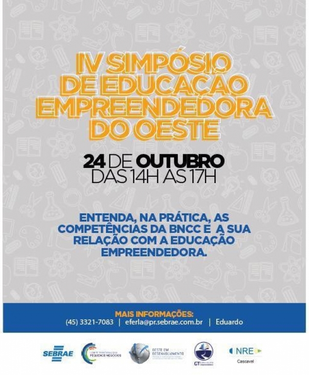 IV Simpósio de Educação Empreendedora vai abordar aprendizagem e ensino por competências