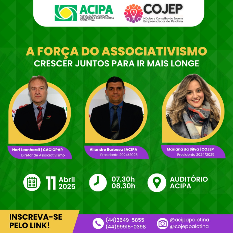 Semana do Associativismo tem atividades na Acipa   